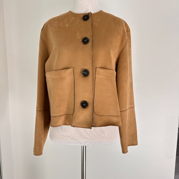 ZARA Faux Suede Jacket - Picture 5 of 14